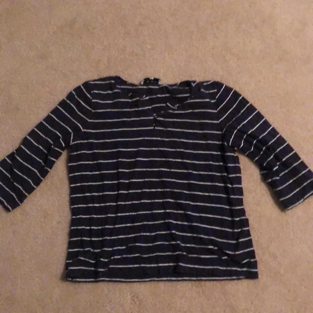 Jones New York Sport striped shirt size M